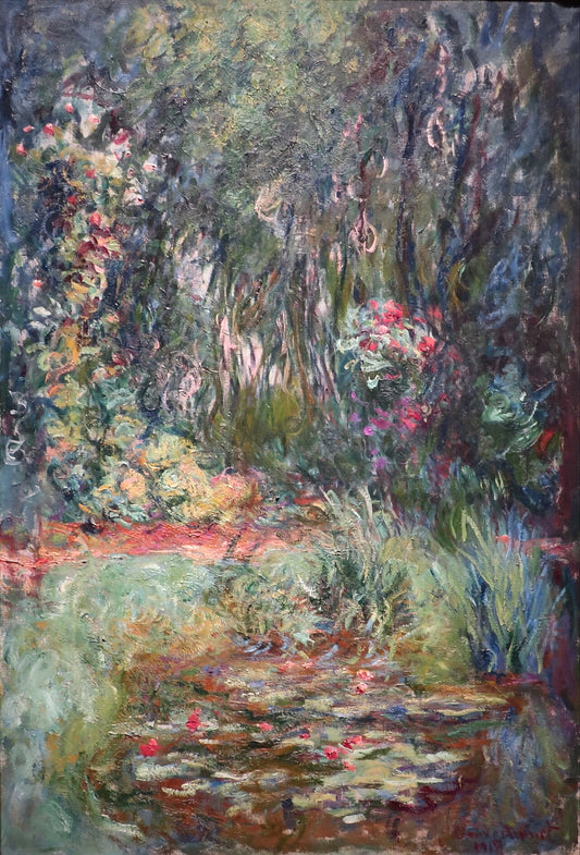 🍃 פינת האגם עם נימפאות – קלוד מונה