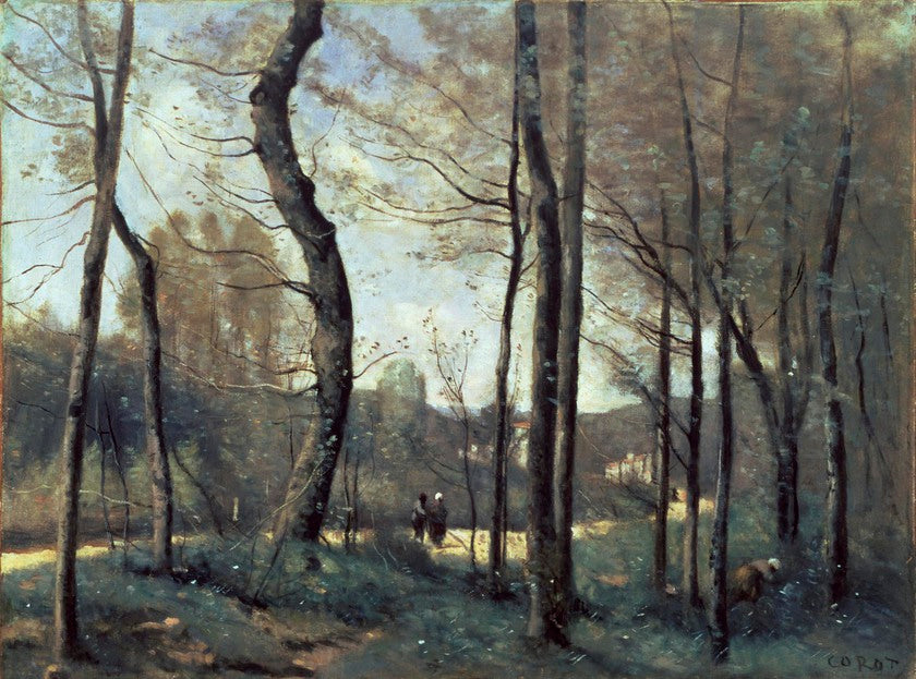 Premières feuilles à Mantes - Jean-Baptiste Camille Corot