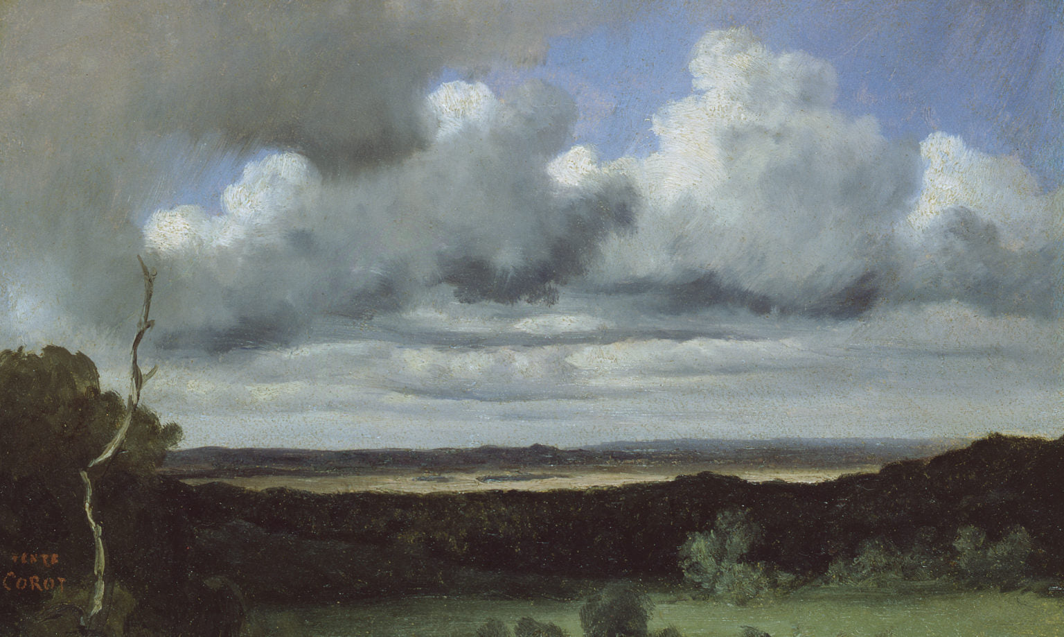 Fontainebleau – Orage sur les plaines - Jean-Baptiste Camille Corot