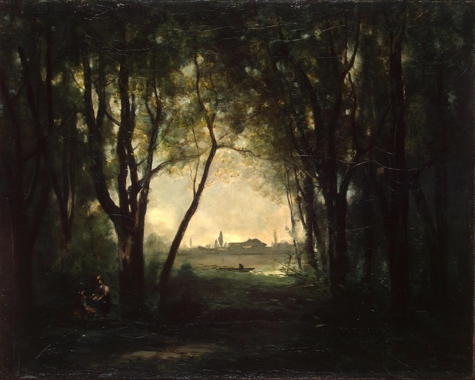 Paysage avec un lac - Jean-Baptiste Camille Corot