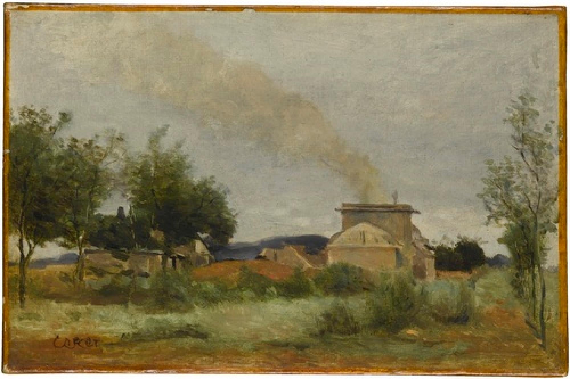 Le four à briques - Jean-Baptiste Camille Corot