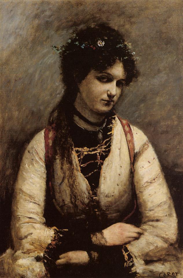 Mademoiselle de Foudras - Jean-Baptiste Camille Corot