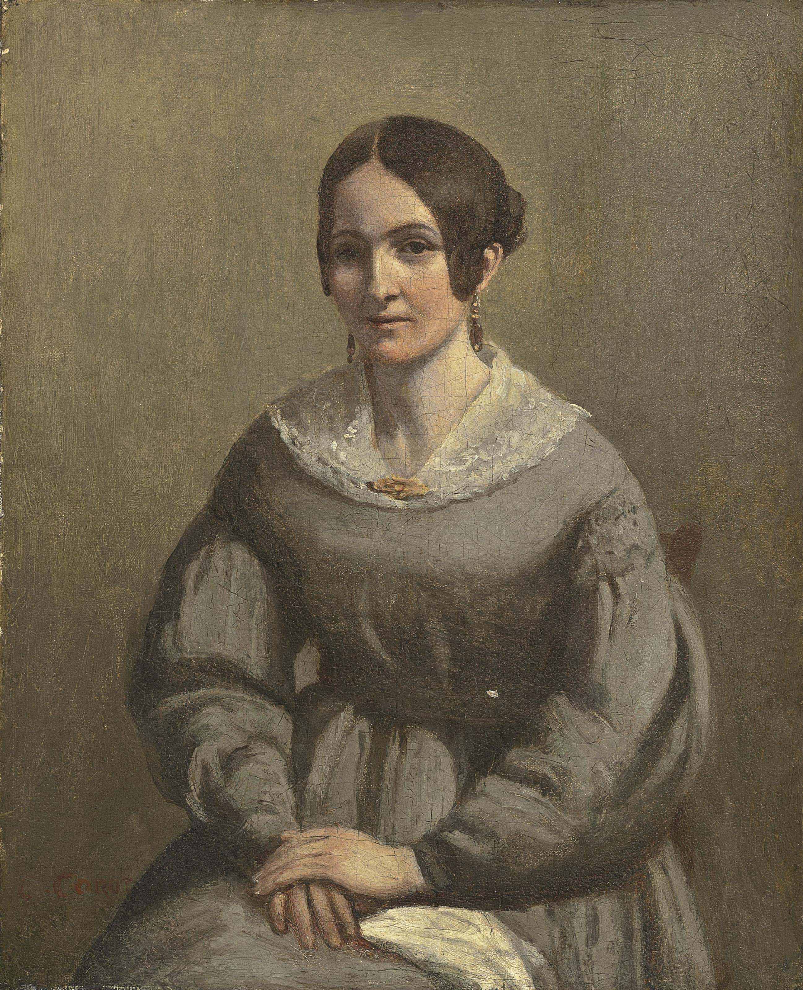Portrait de jeune femme - Jean-Baptiste Camille Corot