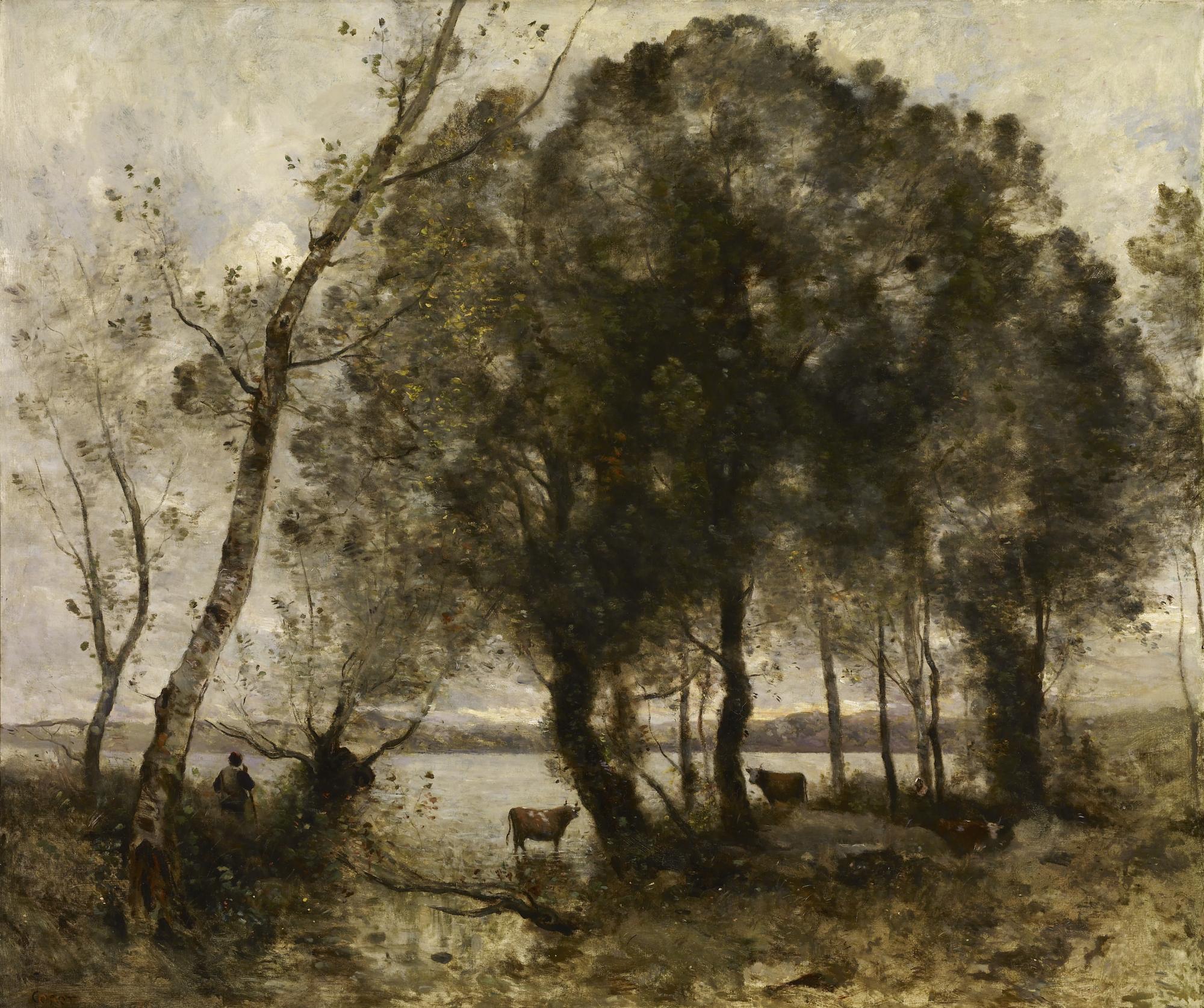 Le Lac - Jean-Baptiste Camille Corot
