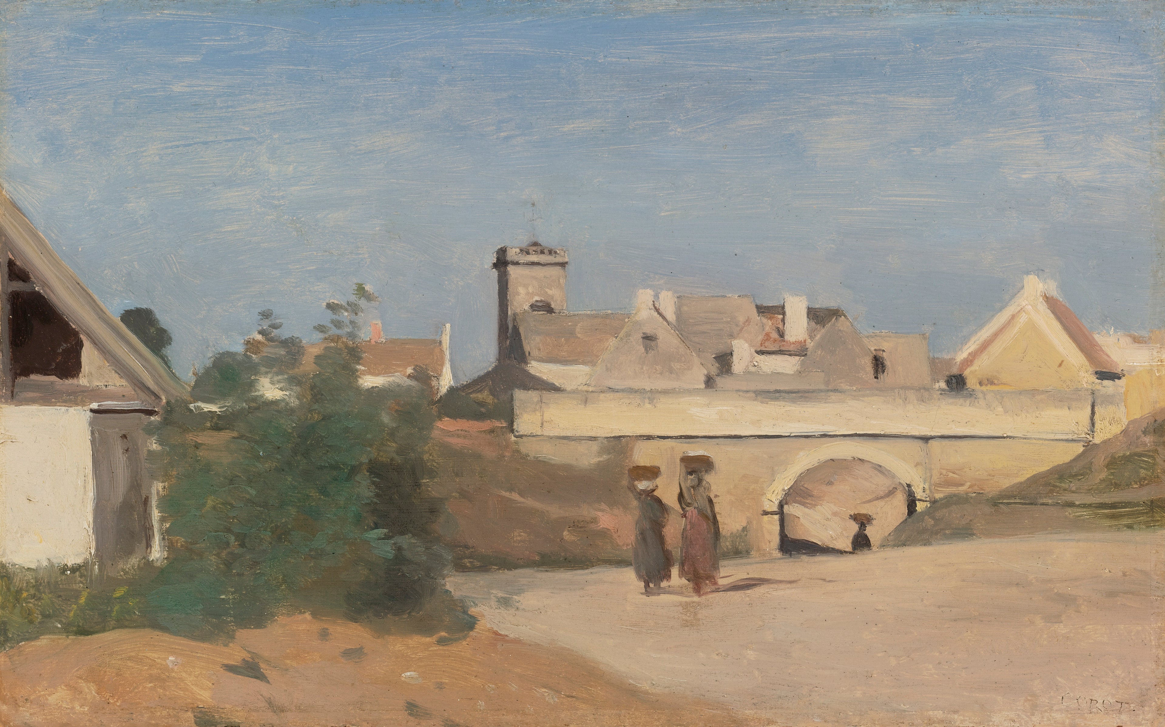 Un faubourg de ville (Rochefort-sur-Mer, Charente) - Jean-Baptiste Camille Corot
