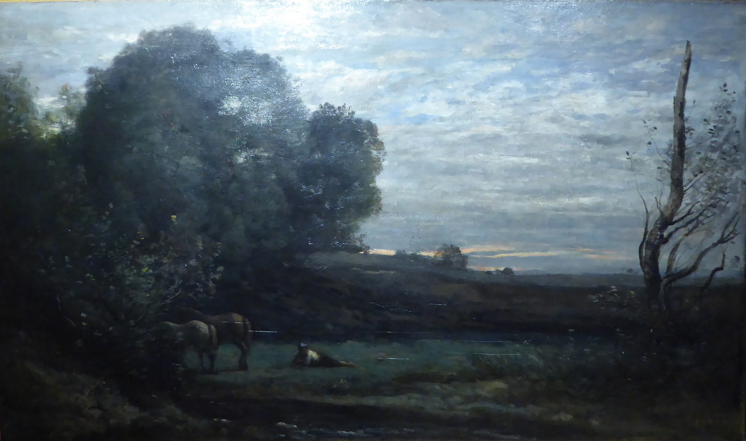 Le Repos des chevaux - Jean-Baptiste Camille Corot