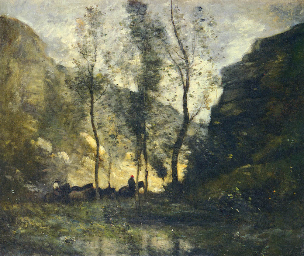 Les contrebandiers - Jean-Baptiste Camille Corot
