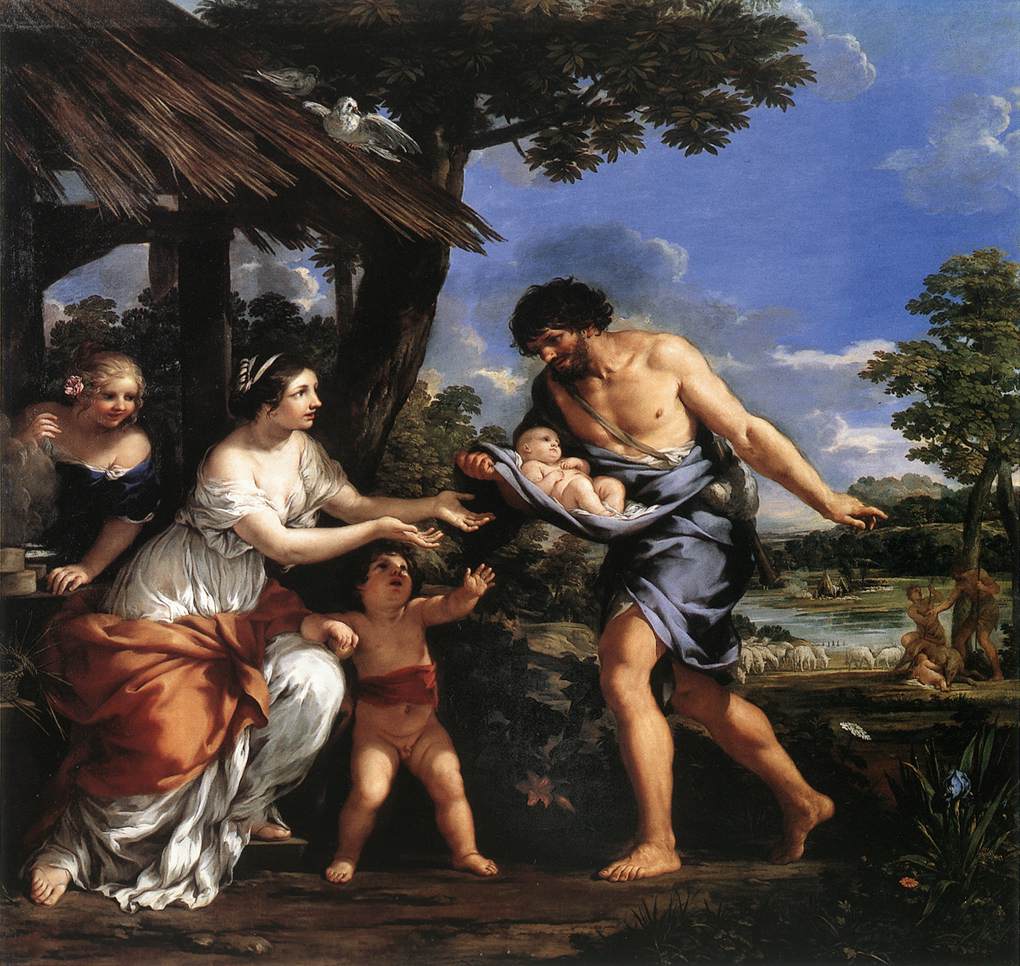 Romulus et Rémus recueillis par Faustulus - Pietro da Cortona