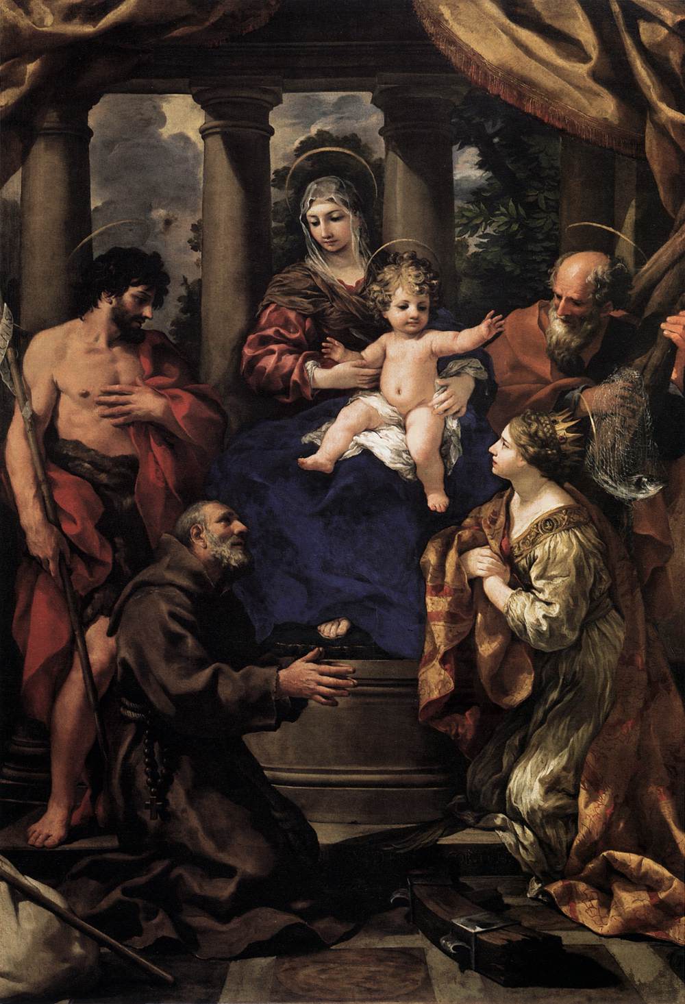 Vierge à l'Enfant avec des saints - Pietro da Cortona