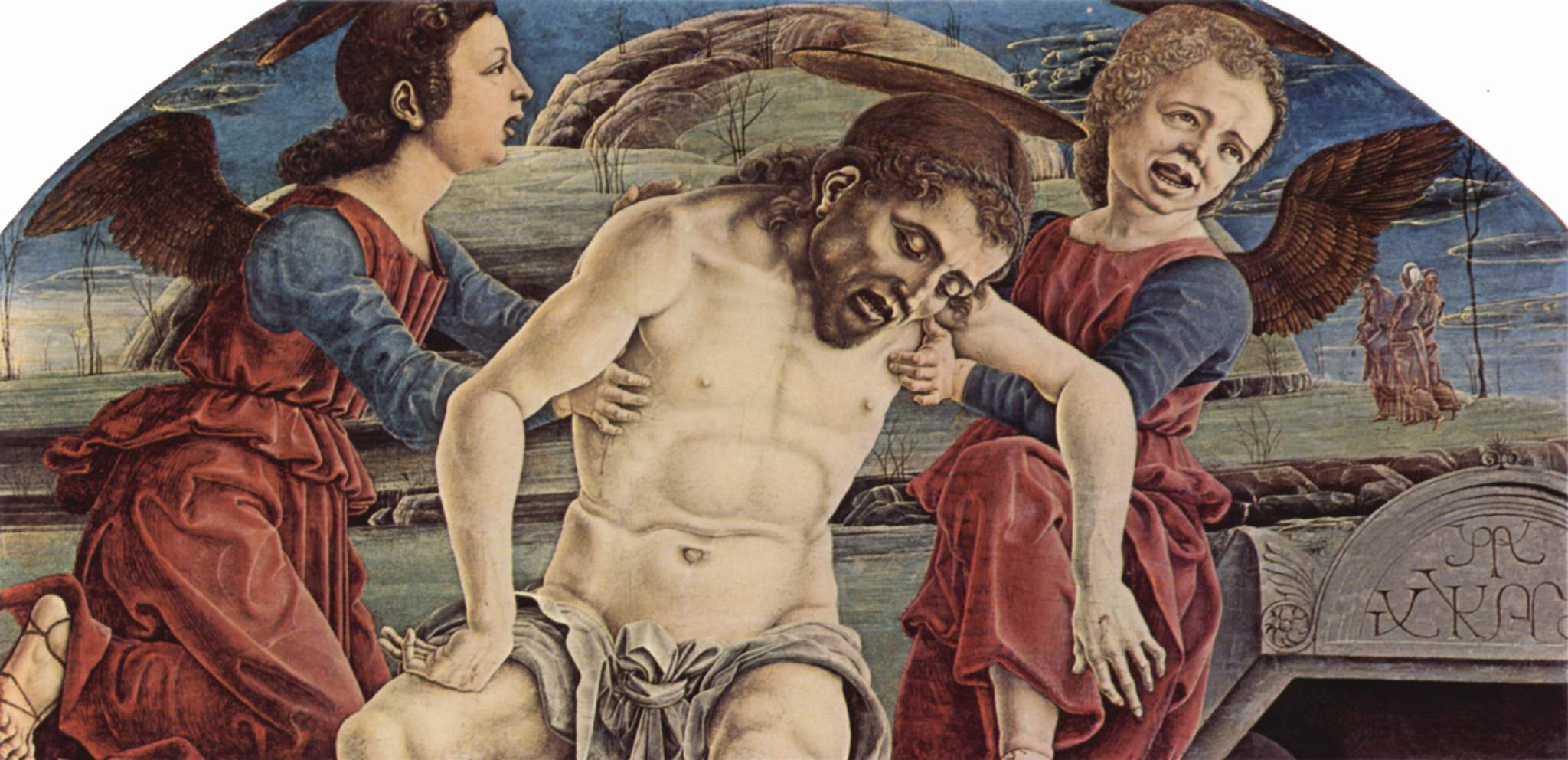Le corps du Christ porté par les anges - Cosmè Tura