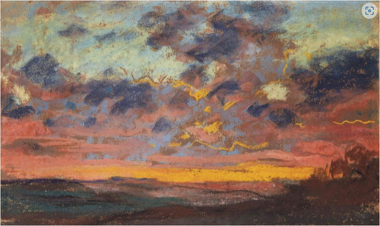 🌇 Coucher de soleil – Claude Monet (vers 1868)