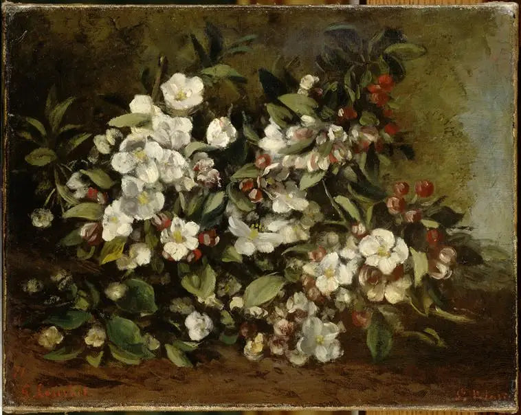 Branche de pommier en fleurs - Gustave Courbet - Alpha Reproduction