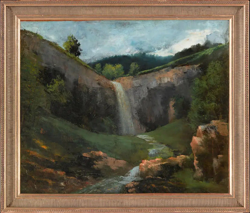 Cascade et ruisseau - Gustave Courbet - Alpha Reproduction