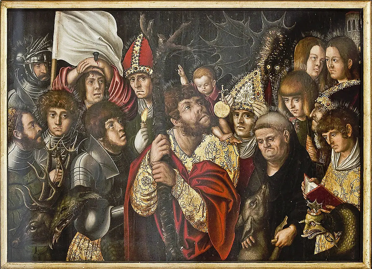 Les quatorze aides dans le besoin - Lucas Cranach the Elder - Alpha Reproduction