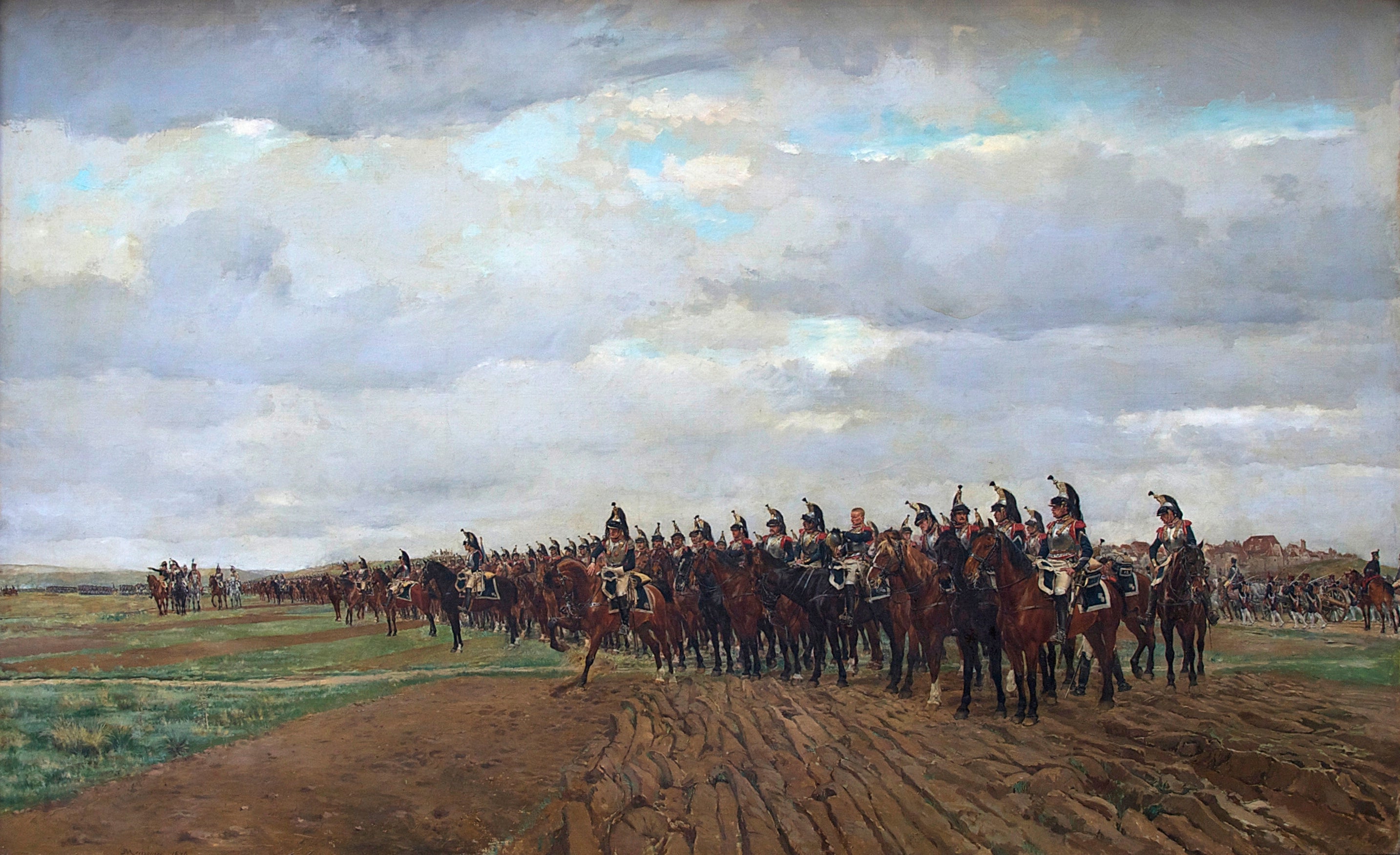 1805, Les Cuirassiers avant la charge - Ernest Meissonier