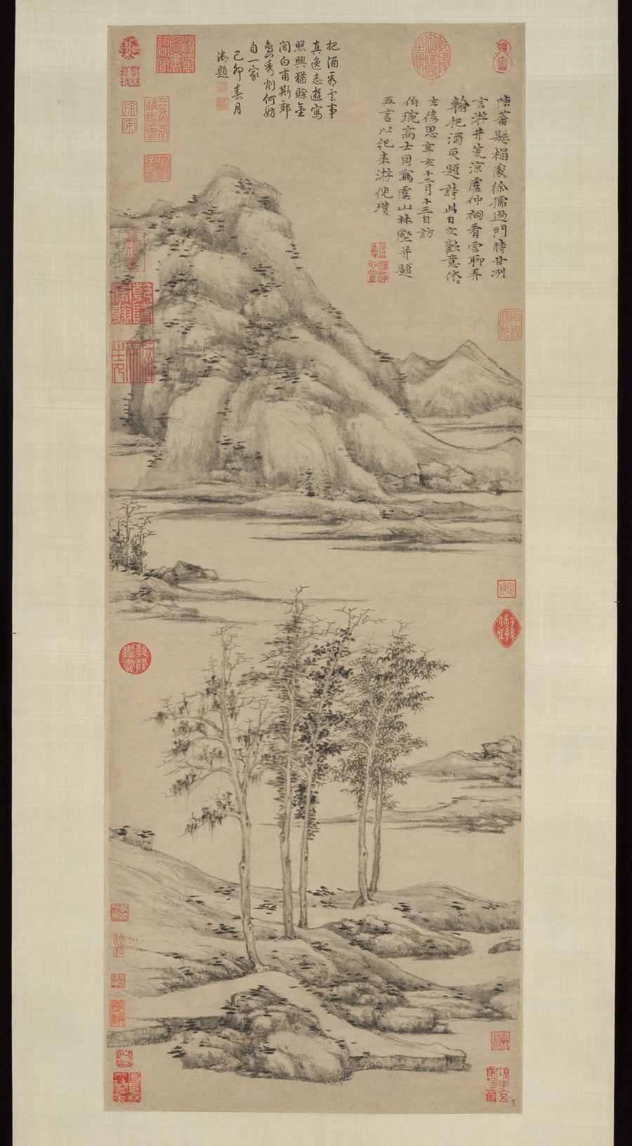 Woods and Valleys of Mount Yu - Ni Zan