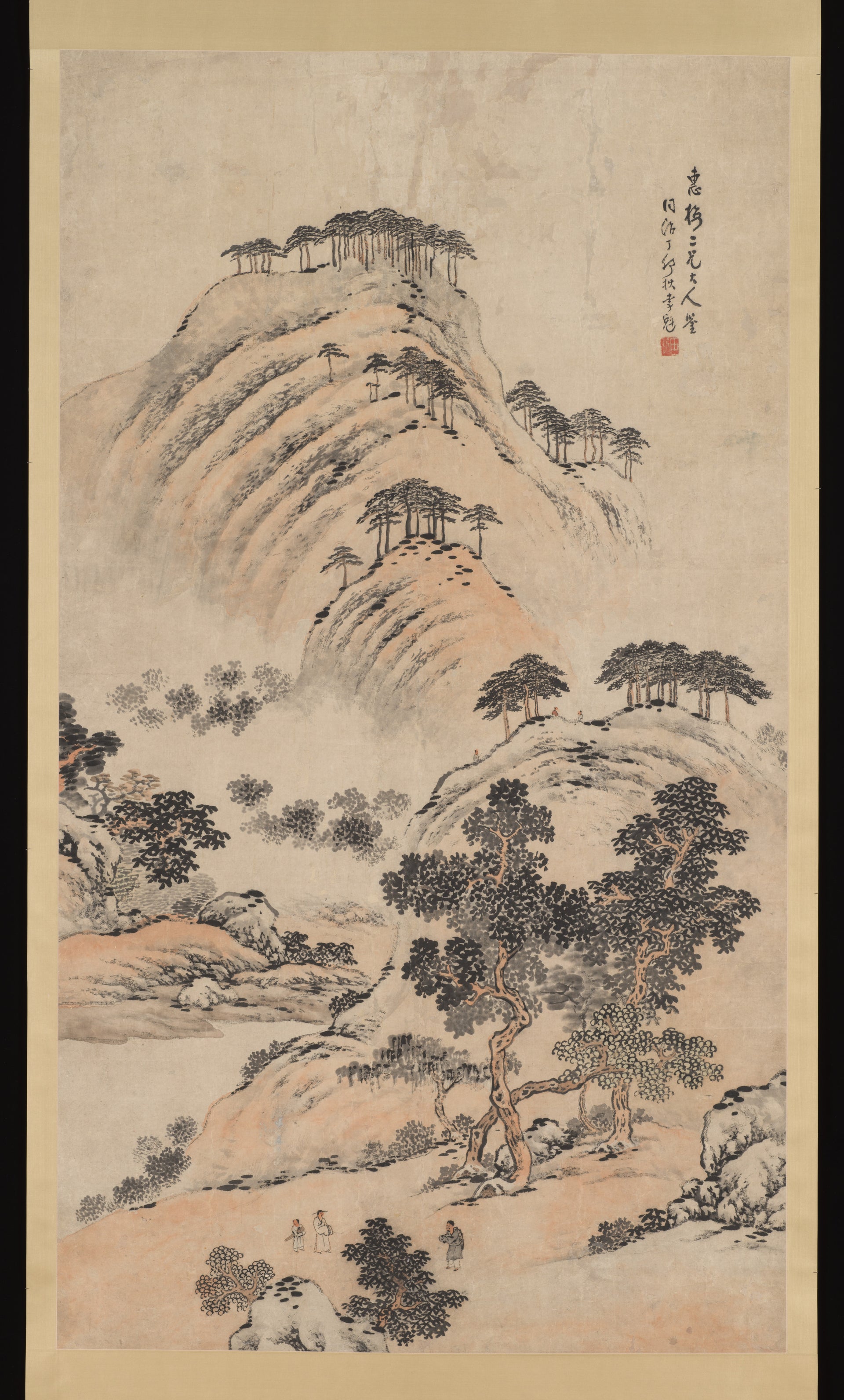 Landscape, Li Kui, dated 1867 — peinture chinoise