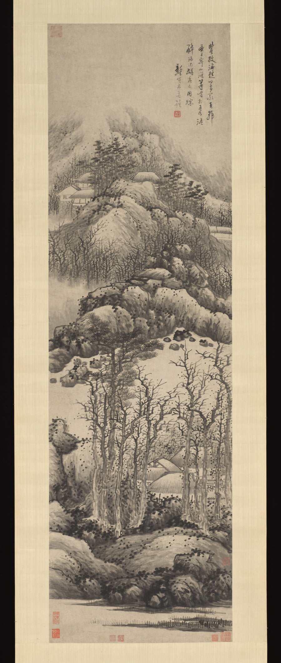 Wintry mountains - Gong Xian