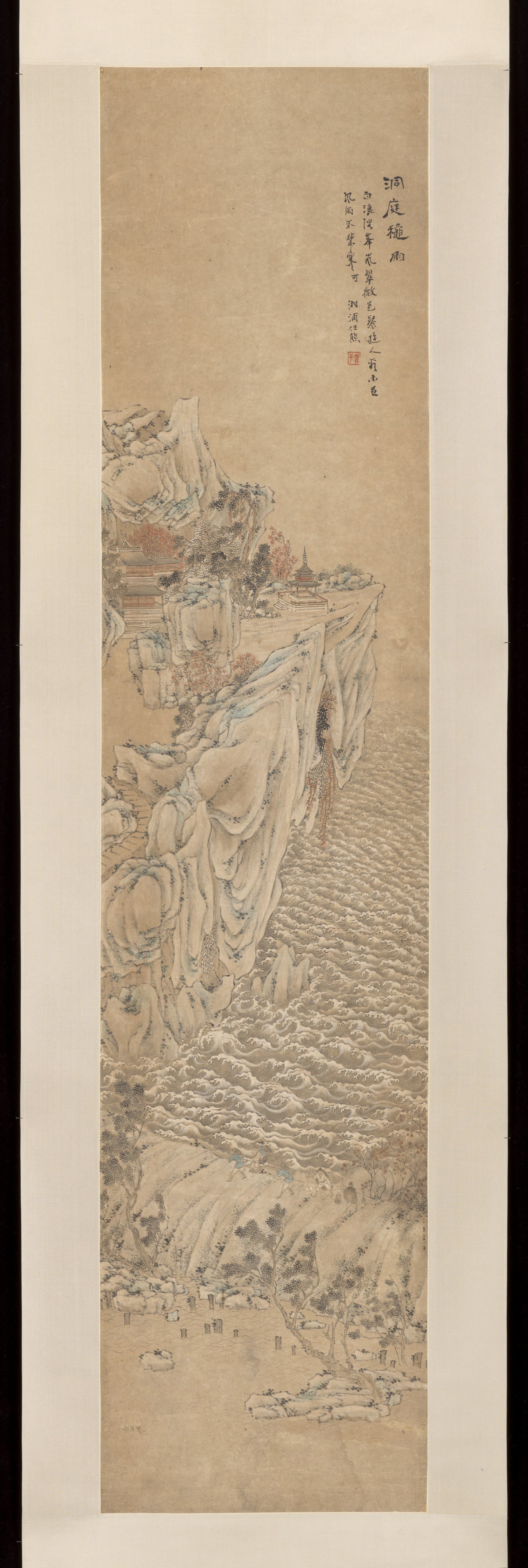 Landscape, Ren Xiong, Qing dynasty (1644–1911) — peinture chinoise