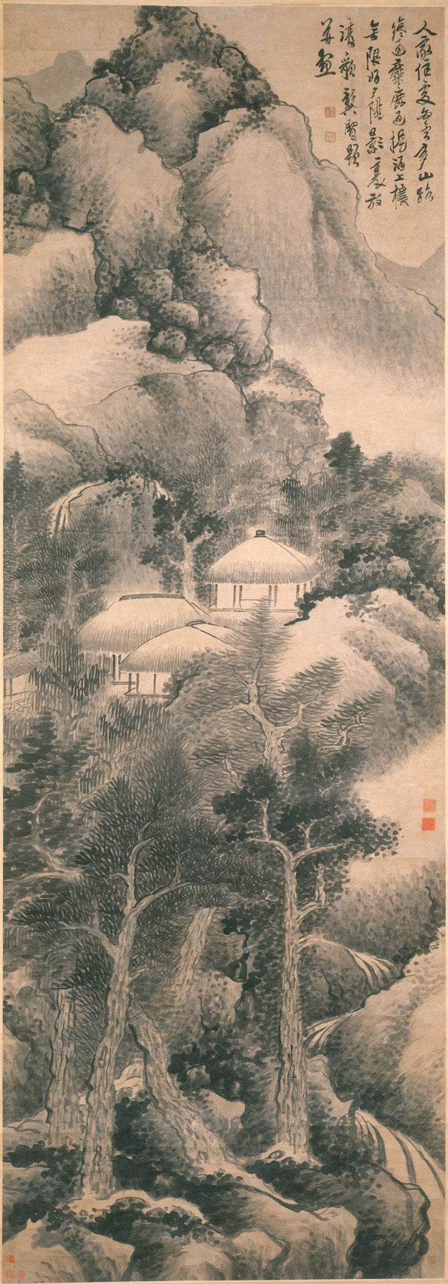 Dwelling among mountains and clouds - Gong Xian