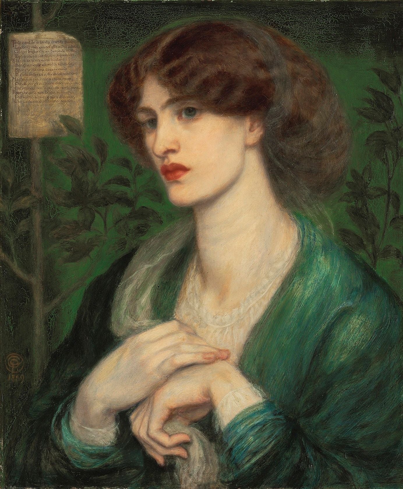 La Salutation de Béatrice - Dante Gabriel Rossetti