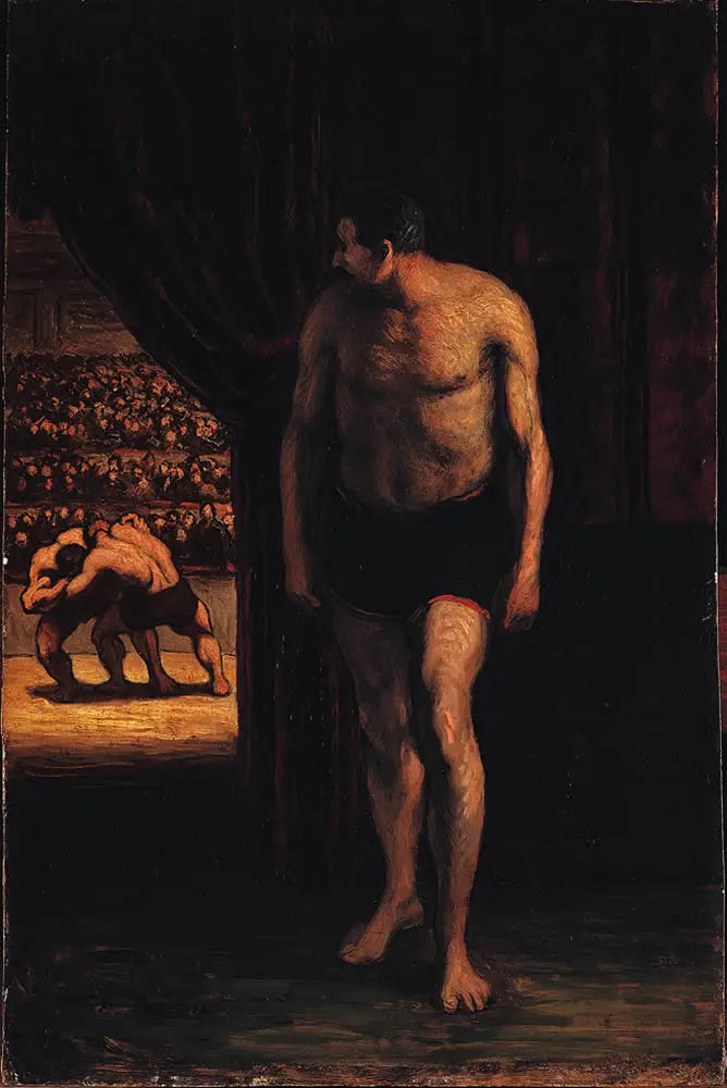Les lutteurs - Honoré Daumier - Alpha Reproduction