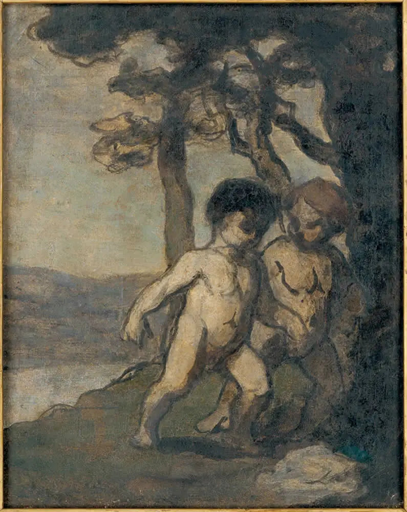 Deux enfants - Honoré Daumier - Alpha Reproduction