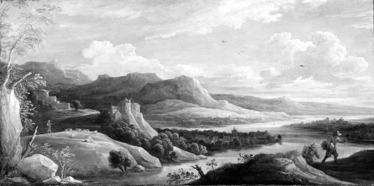 Scène de montagne avec une rivière - David Teniers le Jeune