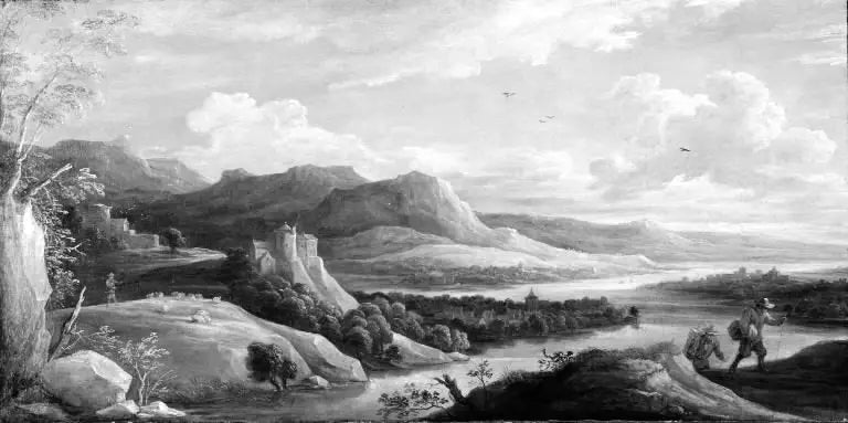 Scène de montagne avec une rivière - David Teniers le Jeune - Alpha Reproduction