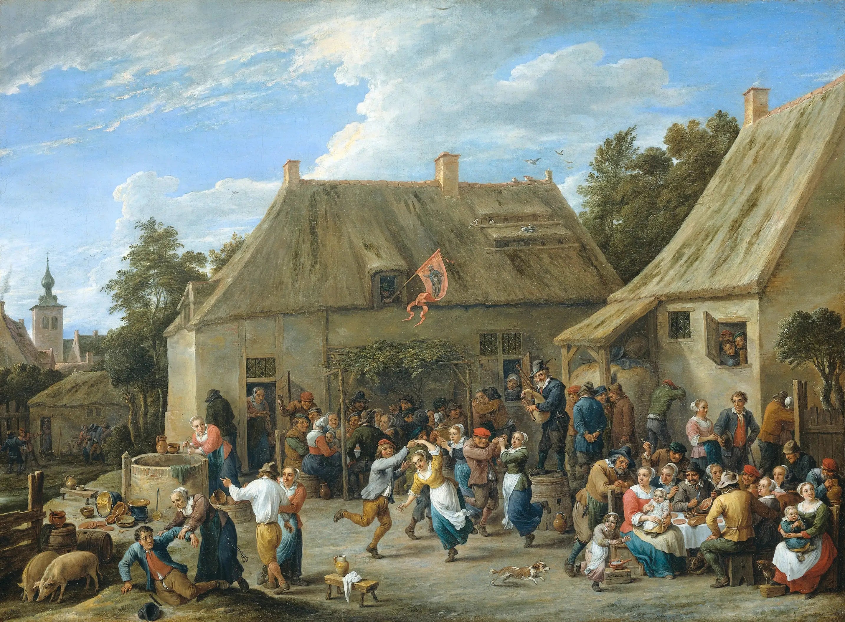 Paysanne Kermesse - David Teniers le Jeune - Alpha Reproduction