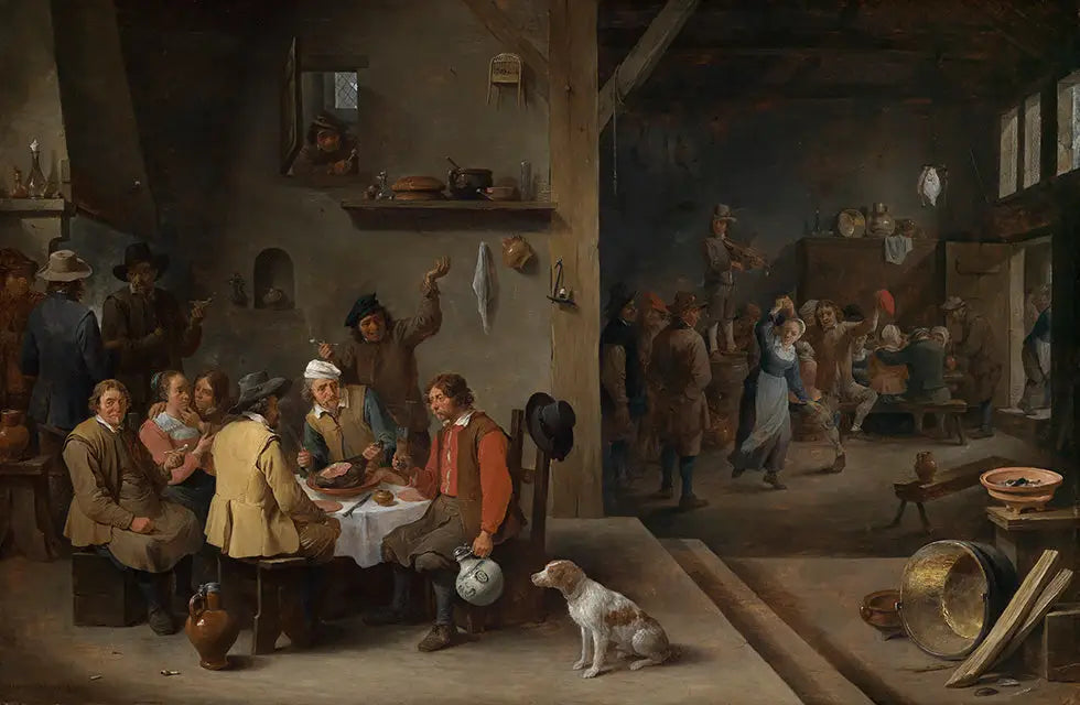 Dans la taverne - David Teniers le Jeune - Alpha Reproduction
