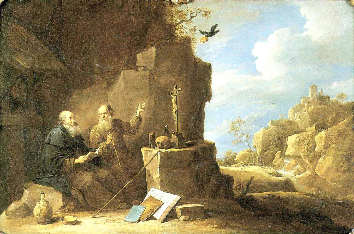 Les saints Paul et Antoine - David Teniers le Jeune - Alpha Reproduction