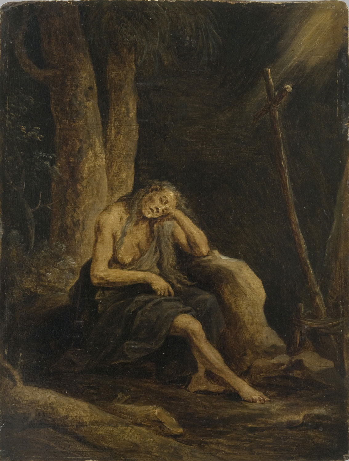 Sainte Marie d'Égypte au désert - David Teniers le Jeune