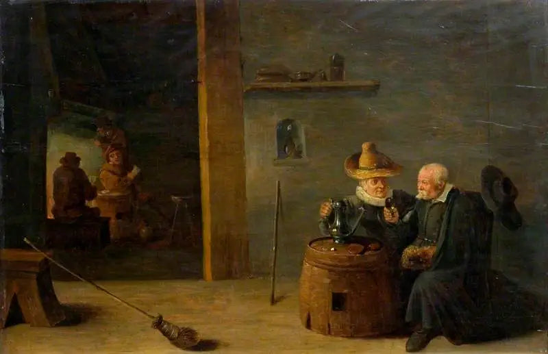 Un intérieur flamand - David Teniers le Jeune - Alpha Reproduction