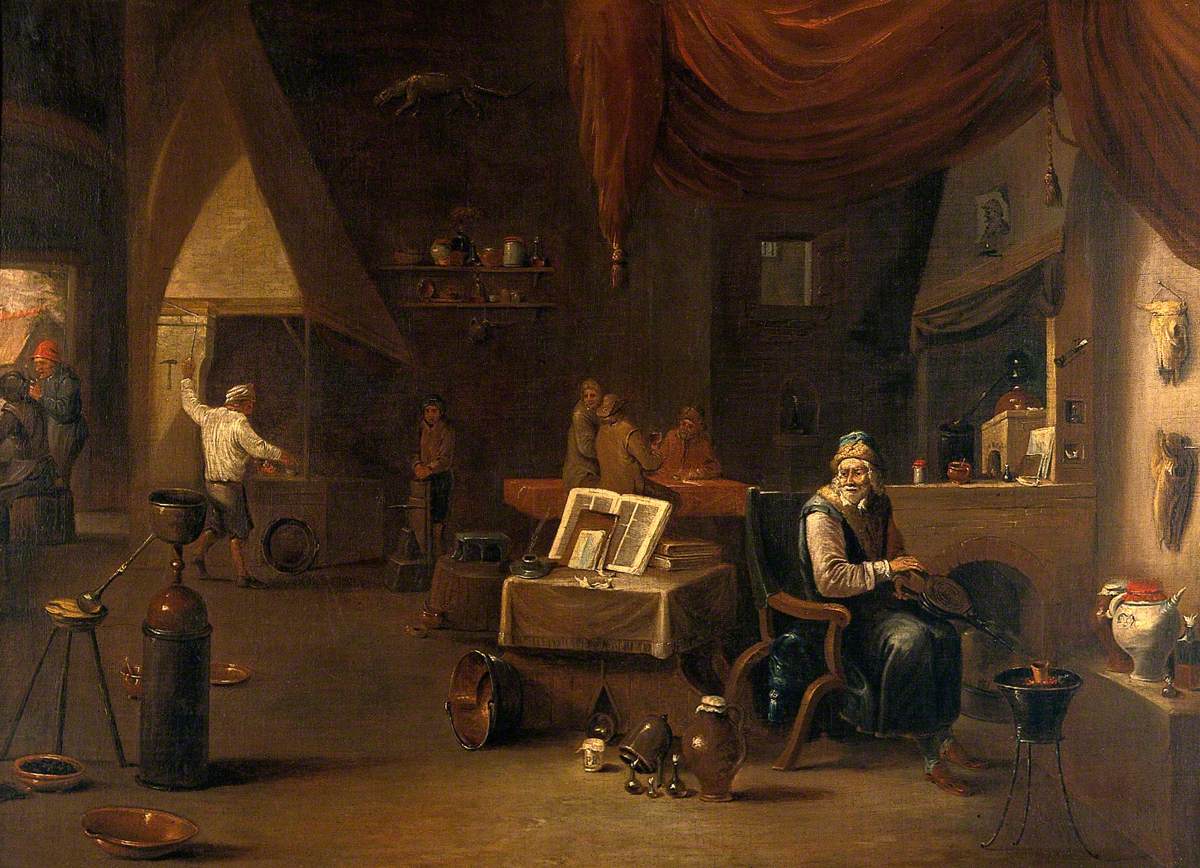 Un alchimiste dans son laboratoire - David Teniers le Jeune