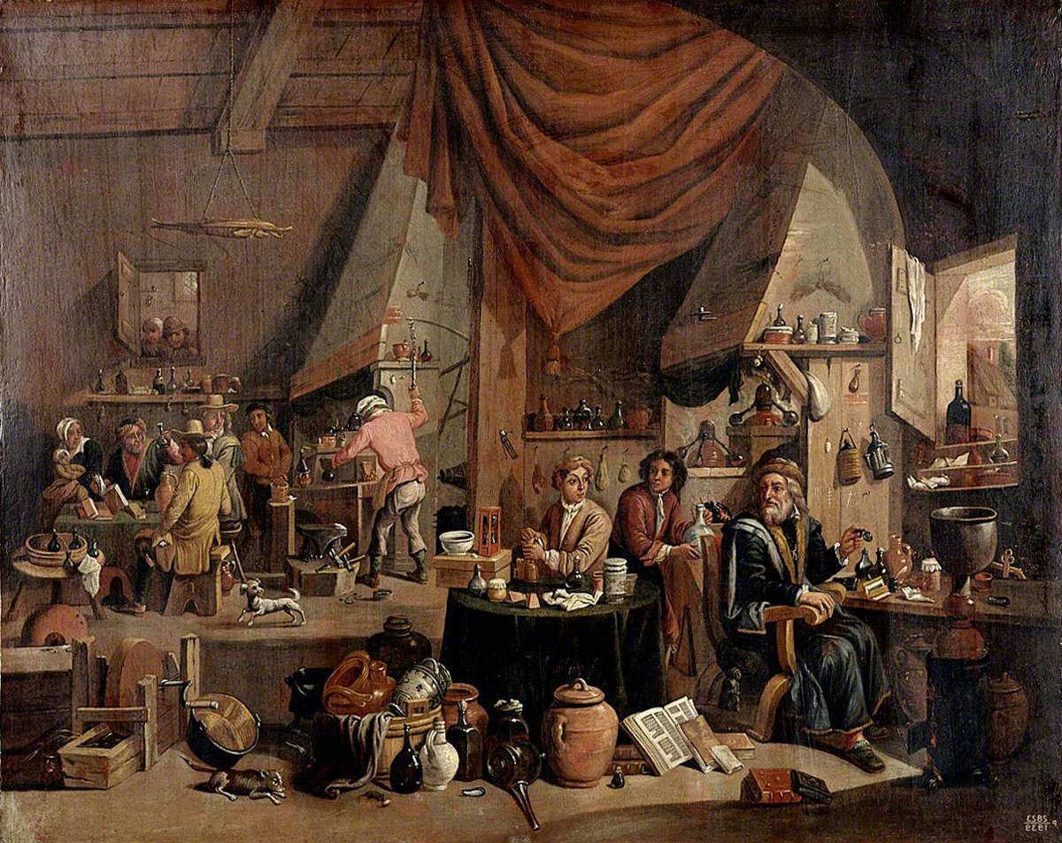 Un alchimiste dans son laboratoire - David Teniers le Jeune
