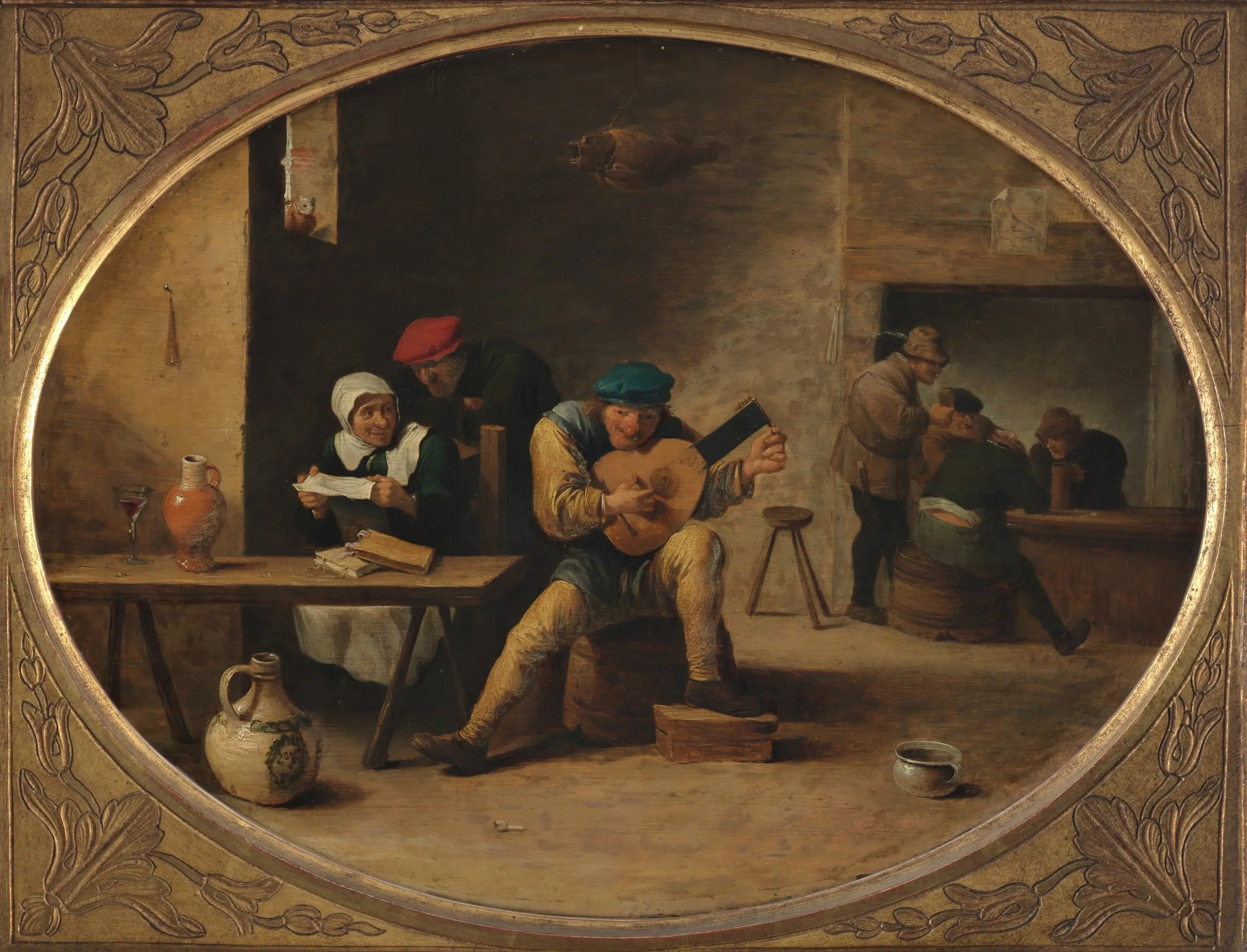 Le joueur de luth - David Teniers le Jeune - Alpha Reproduction