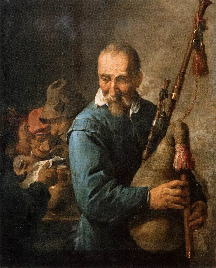 Le Joueur de Musette - David Teniers le Jeune - Alpha Reproduction