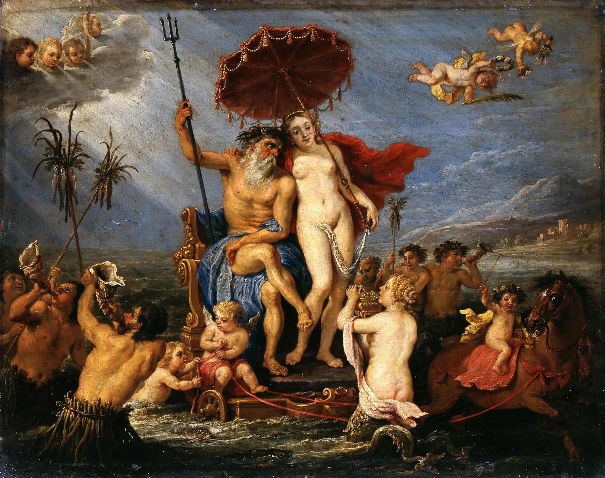 Neptune et Amphitrite - David Teniers le Jeune - Alpha Reproduction