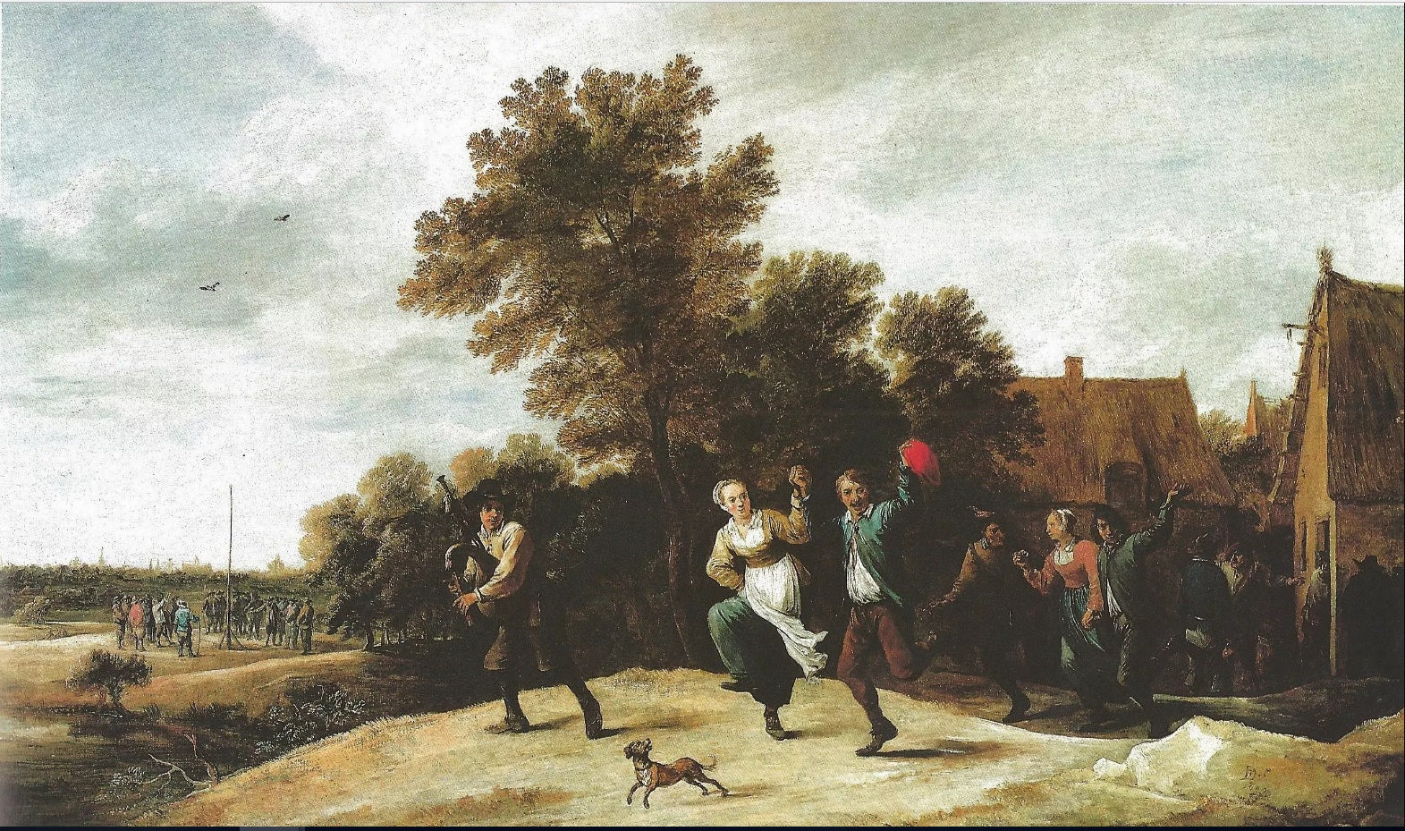 Cornemuseur avec danseurs - David Teniers le Jeune