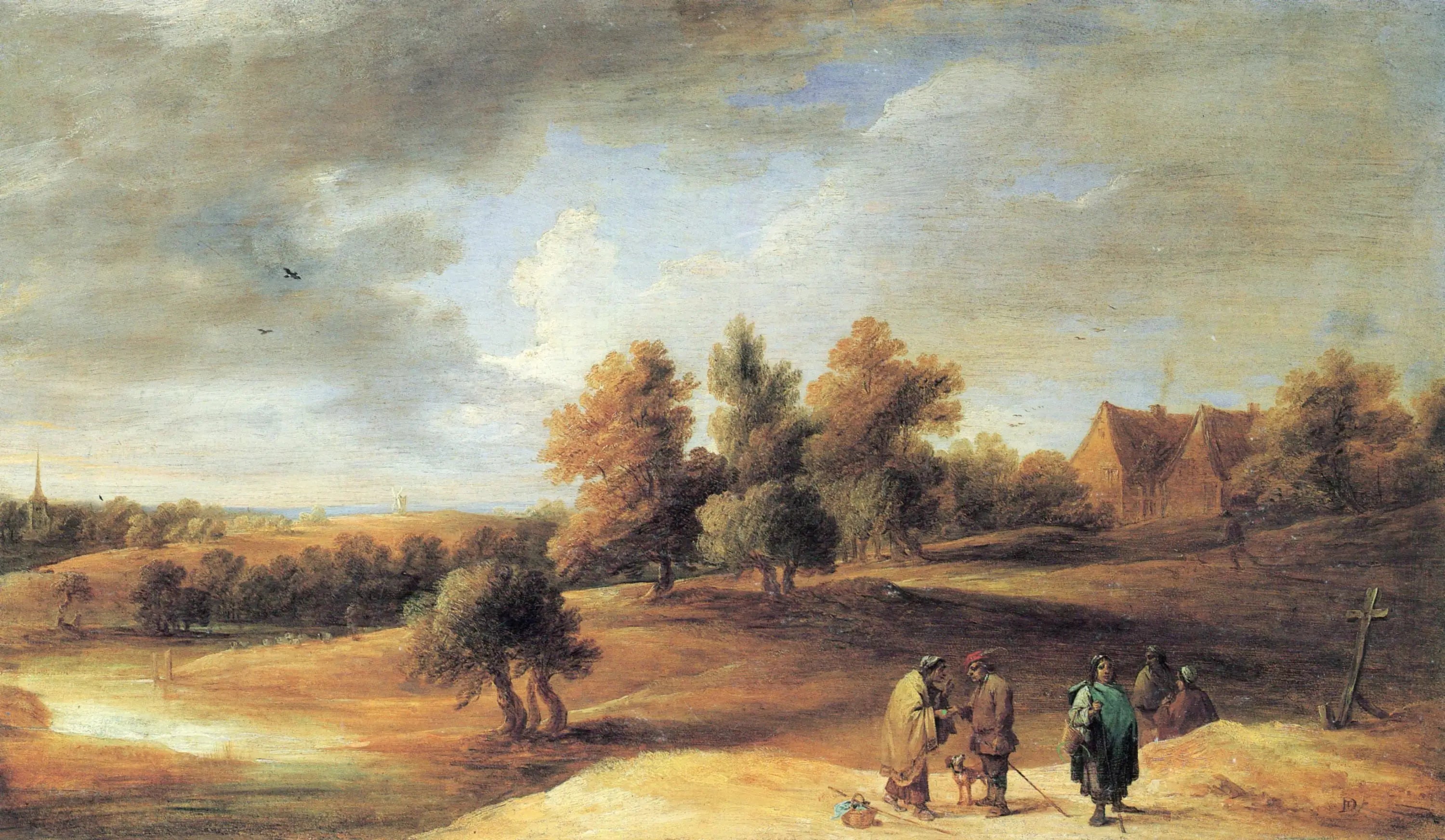 Paysage avec des gitans - David Teniers le Jeune - Alpha Reproduction