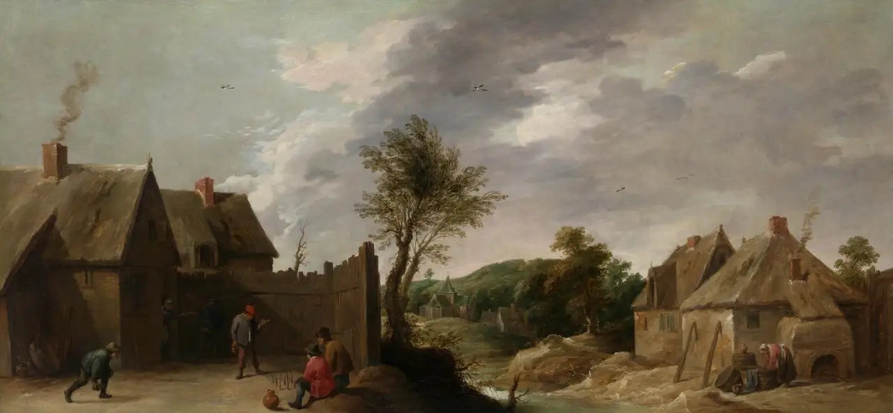 Les joueurs de quilles - David Teniers le Jeune - Alpha Reproduction