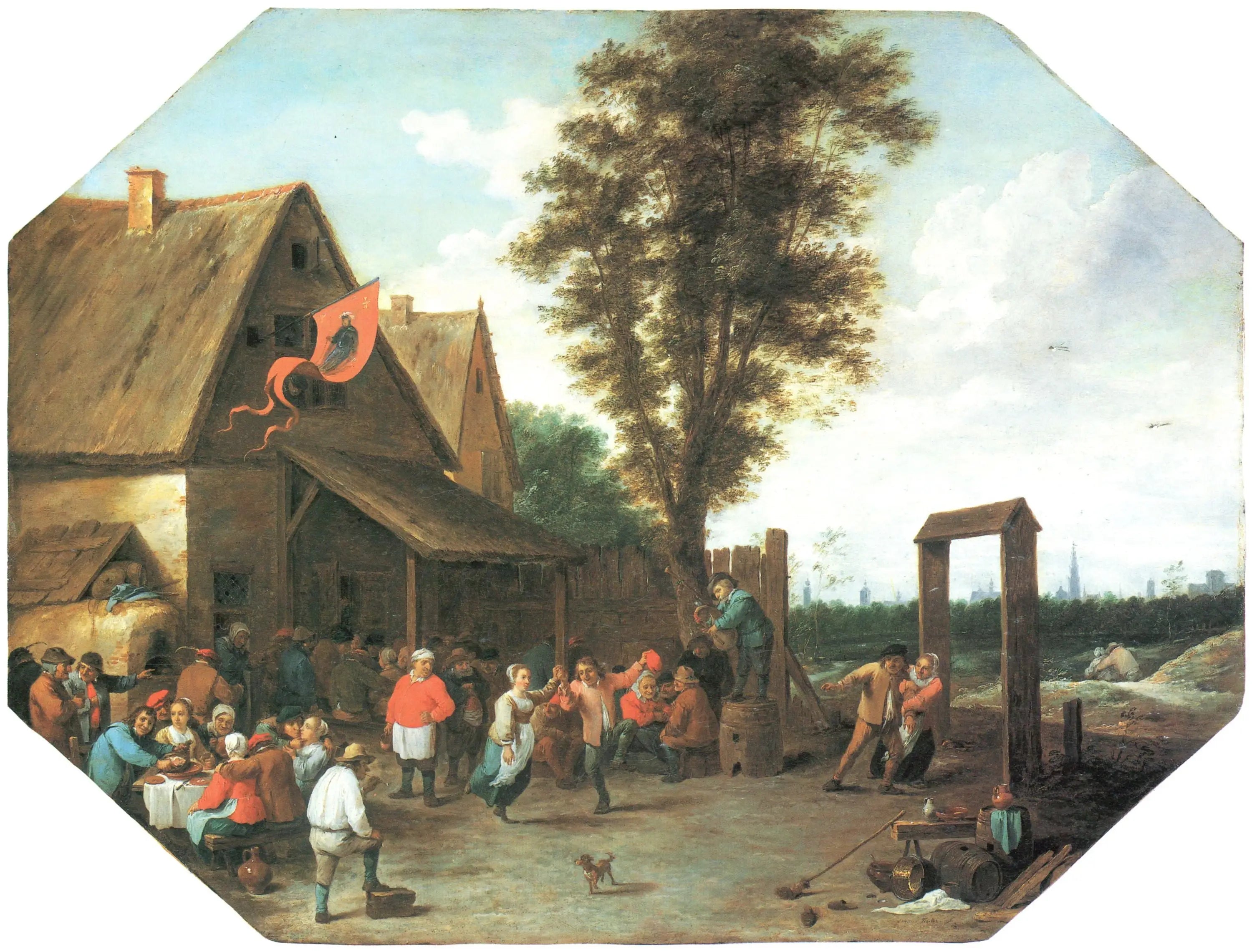 Fête du village de la Saint-Georges - David Teniers le Jeune - Alpha Reproduction