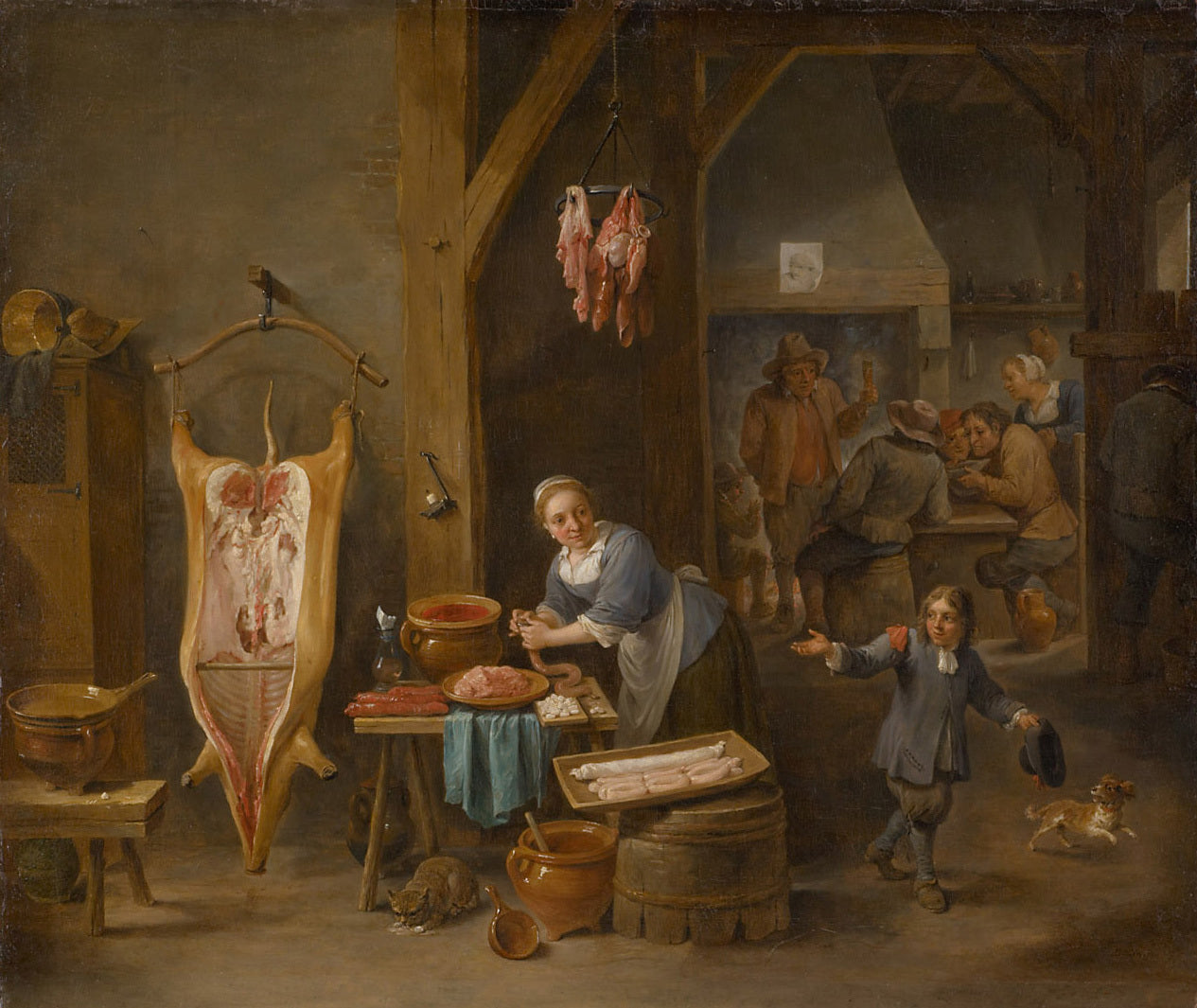 Le fabricant de saucisses - David Teniers le Jeune