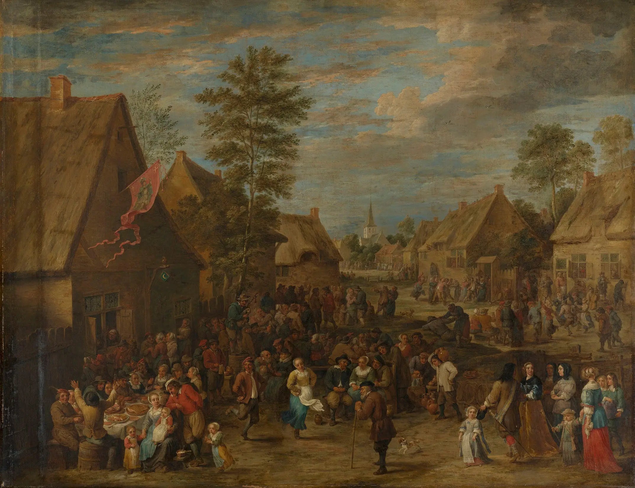 Une Kermesse le jour de la Saint-Georges - David Teniers le Jeune - Alpha Reproduction