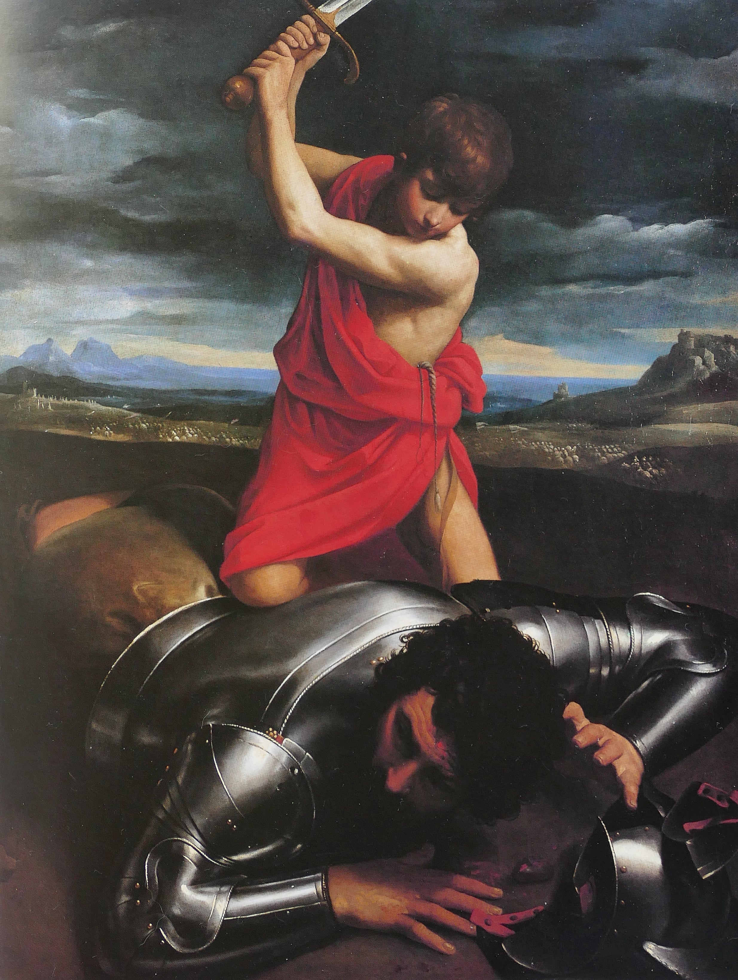 David décapitant Goliath - Guido Reni