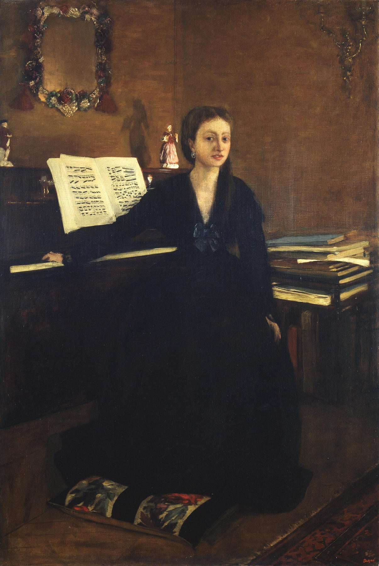 Reproduction du tableau « Madame Camus au piano - Edgar Degas » par Alpha Reproduction en peinture à l’huile