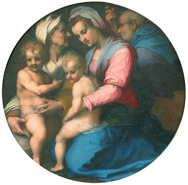 La Vierge, l'Enfant Jésus, sainte Élisabeth et le petit saint Jean - Andrea del Sarto