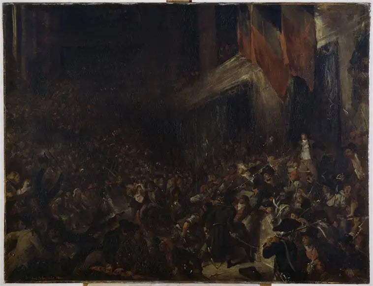 Reproduction du tableau « Boissy d'Anglas à la Convention - Eugène Delacroix » par Alpha Reproduction en peinture à l’huile