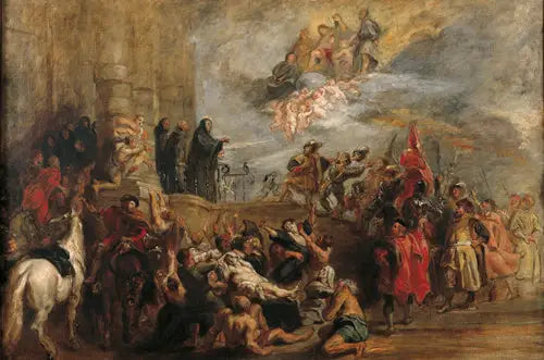 Reproduction du tableau « Les miracles de saint Benoît - Eugène Delacroix » par Alpha Reproduction en peinture à l’huile